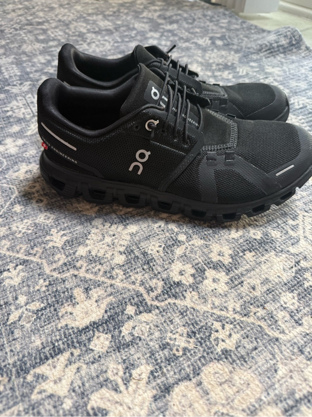 On Running woman’s Cloud Athletic Shoes - Black
